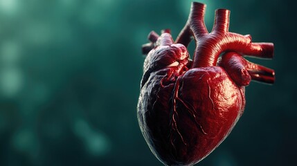 The human heart. Digital illustration