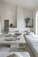 Minimalist Interior Design With White Walls And Natural Elements
