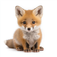 Obraz premium Fox Cub Isolated
