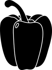 Bell pepper illustration vector