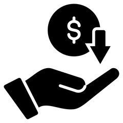 Revenue Glyph Icon