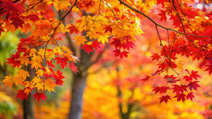 Thanksgiving Day themes Autumn maple leaves background gracefully nutaral leaves falling