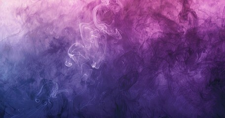 Obraz premium A vibrant blend of purple and pink smoke-like textures creating an abstract background, perfect for artistic designs.