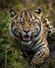 Fototapeta premium portrait of a bengal tiger