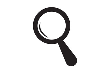 search icon button - magnifying glass loupe sign symbol, magnifier icon