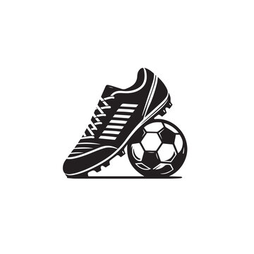 recommend clip art: Soccer shoe silhouette. Soccer shoe vector design. Football shoe illustration. Soccer shoe logo, icon.