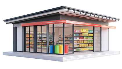 Merchandiser , 3D illustration on transparent background