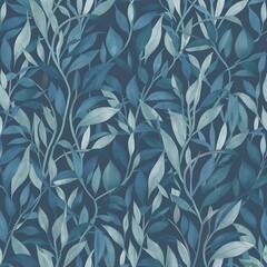 Fototapeta premium Design of blue wallpaper texture as a background