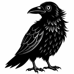 Halloween Bird Black silhouette