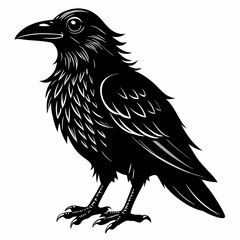 Halloween Bird Black silhouette