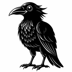 Halloween Bird Black silhouette