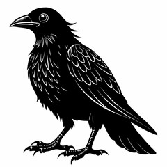 Halloween Bird Black silhouette