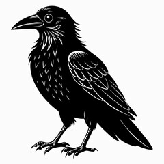 Halloween Bird Black silhouette