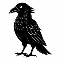 Halloween Bird Black silhouette