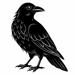 Halloween Bird Black silhouette