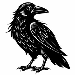 Halloween Bird Black silhouette