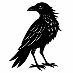 Halloween Bird Black silhouette