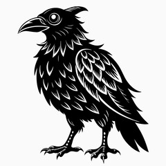 Halloween Bird Black silhouette