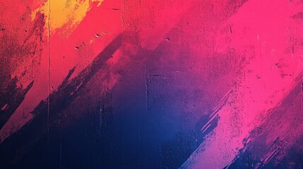 Abstract Pink and Blue Painted Wall Texture