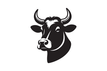 Cow head clipart silhouette 