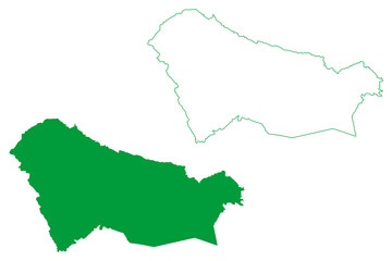 Wenceslau Guimaraes municipality (Bahia state, Municipalities of Brazil, Federative Republic of Brazil) map vector illustration, scribble sketch Wenceslau Guimaraes map