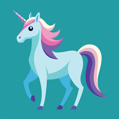  cute unicorn vector illustration.