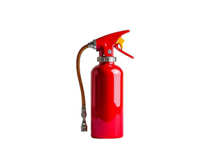 Obraz premium Portable fire extinguisher isolated on transparent background