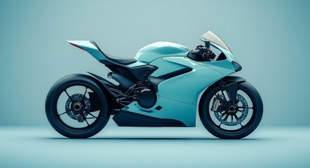 Fototapeta premium New-Age Electric Motorcycle: Innovative Design and Performance