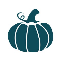 Pumpkin clip art design on plain white transparent isolated background for card, shirt, hoodie, sweatshirt, apparel, tag, mug, icon, poster or badge