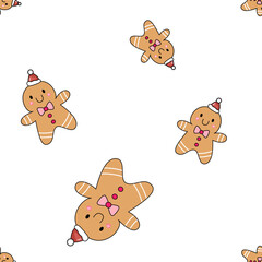 Christmas Festival Vector Pattern Background Cute Children