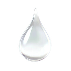 Single, shiny water drop