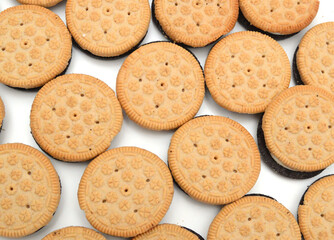 Cracker isolated on white background