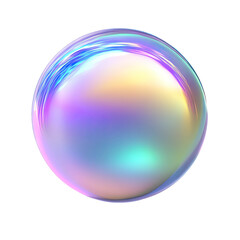 Glossy iridescent orb