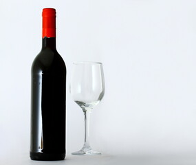 bottle of red wine on table no people stock photo stock image