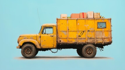 Fototapeta premium Primitive Portraits of Freight Frenzy
