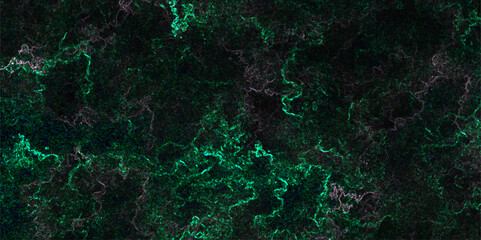 Green dust overlay particle abstract grunge texture on dark background. Abstract distressed vintage grunge. Jade color black particle explosion on dark background. Abstract design with fog on black.