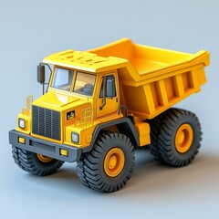 Yellow Toy Truck Model