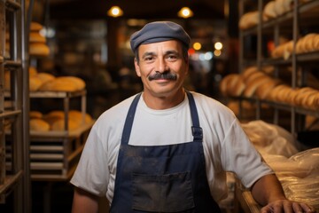 Fototapeta premium Portrait of a senior male baker