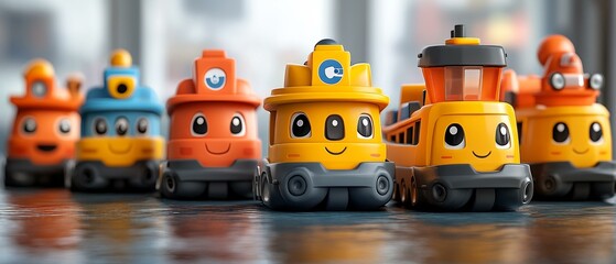 Obraz premium Adorable Construction Toy Set