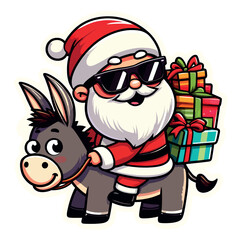 cute illustration of santa claus