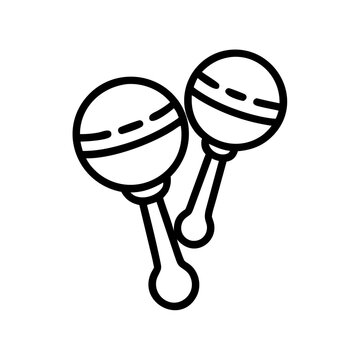 recommend clip art: Baby Rattles Black Icon