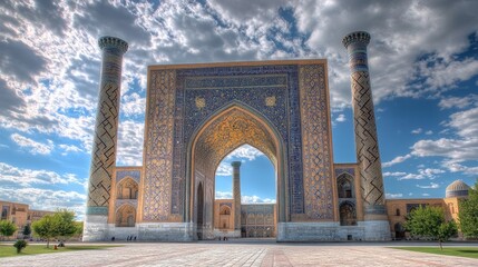Fototapeta premium Samarkand Shah-i-Zinda HDR