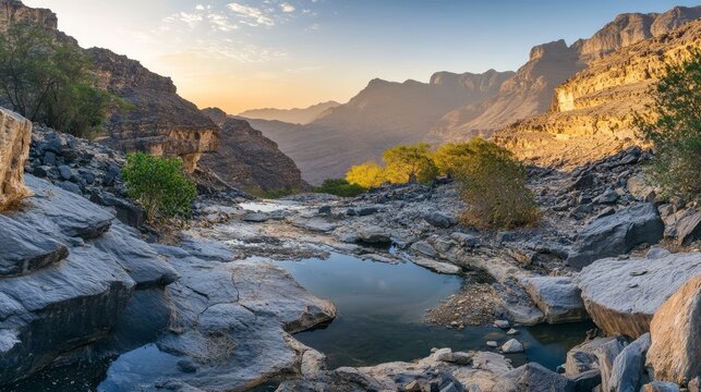 Wadi Bani Habib's view on Akhdar