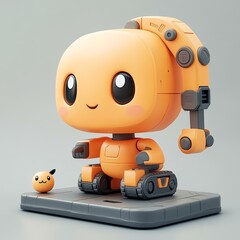 Cute Robot Toy with Detachable Head and Arms