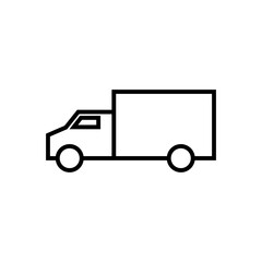 truck line icon illustration