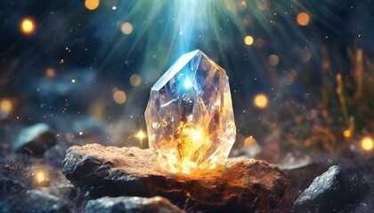 異世界の幻想的な水晶