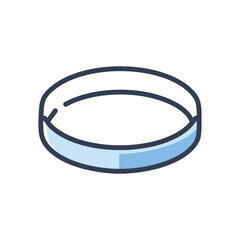 Circle progress bar. Blue circular progress bar design, showcasing completion or loading status.