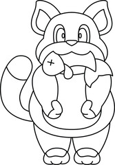 Cat Fish Animal Vector Graphic Art Illustration