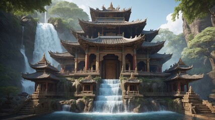 Fototapeta premium Flowing Sacred Structure