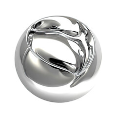 Shiny, silver orb